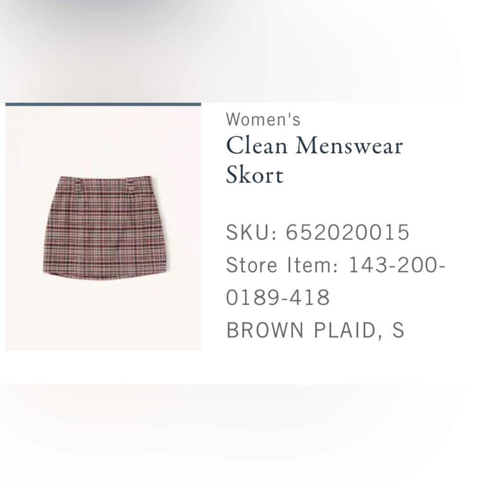 Abercrombie & Fitch Menswear Skort